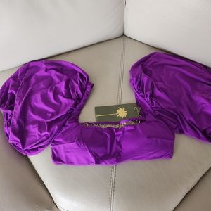 Top Manga bufante with argilas